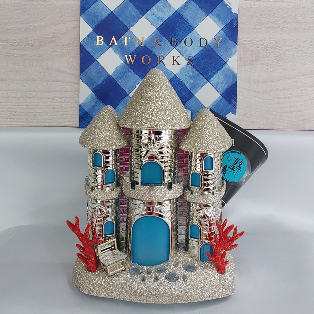 BATH & BODY WORKS ILLUMINATING WALLFLOWERS FRAGRANCE PLUG-IN WALL DISPLAY BEACH
